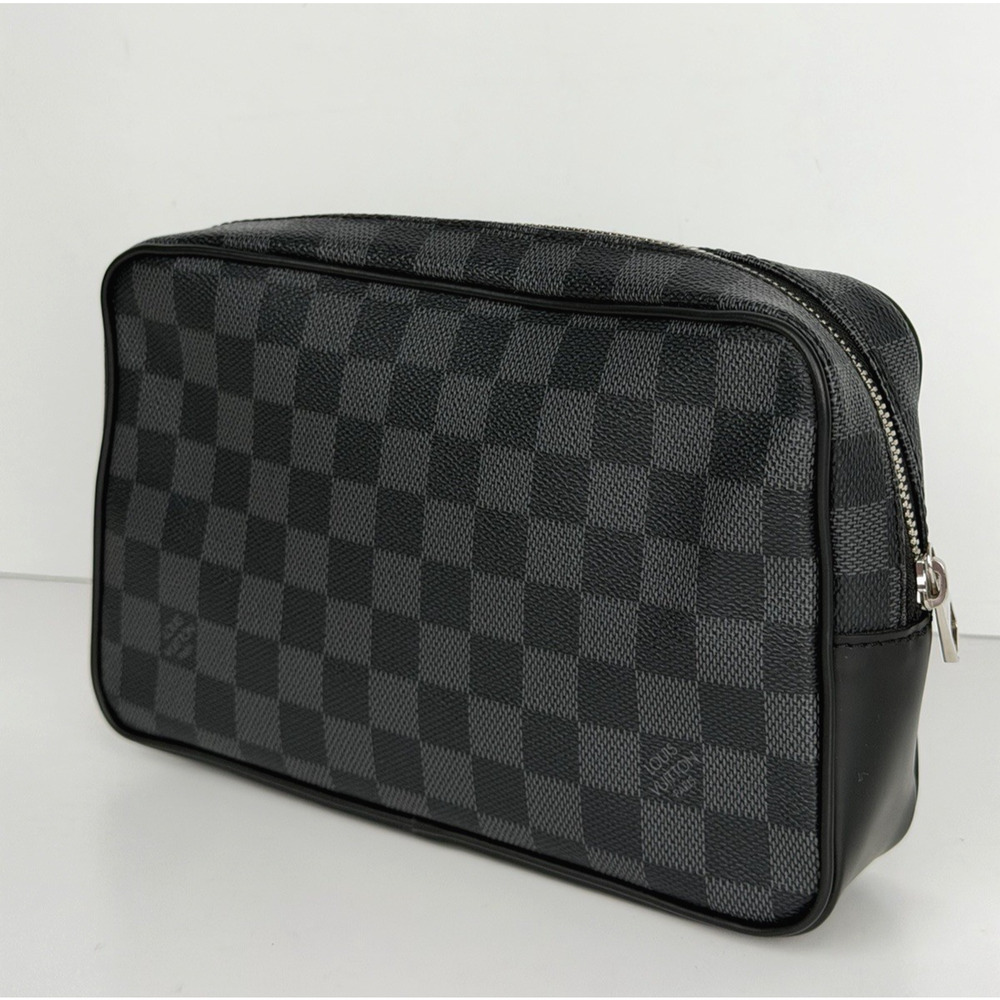 Louis Vuitton Kasai Clutch in Damier Graphite Coated Canvas 2016
